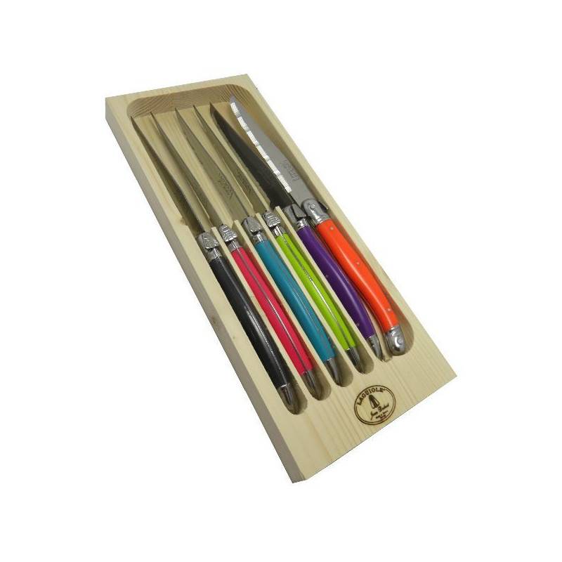 Laguiole Tonic Mix Coffret 6 Couteaux Steack Fr Jean Dubost - L0060011ton018 - Imagen 2