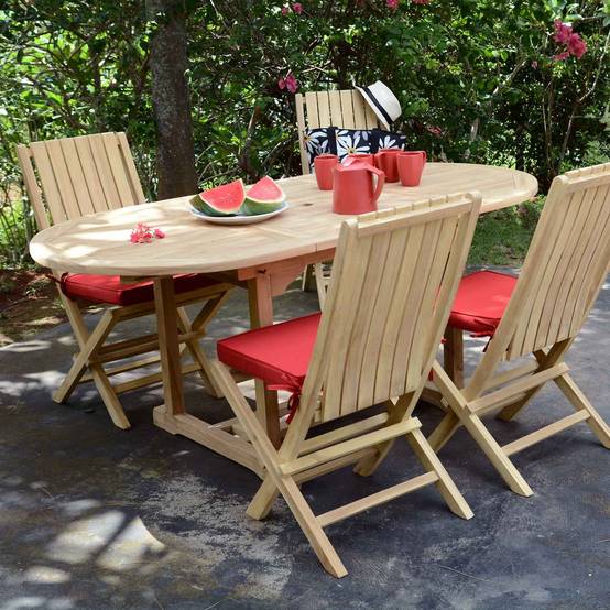 Coussin Rouge pour chaises et fauteuils pliants - TECK'Attitude - Imagen 4