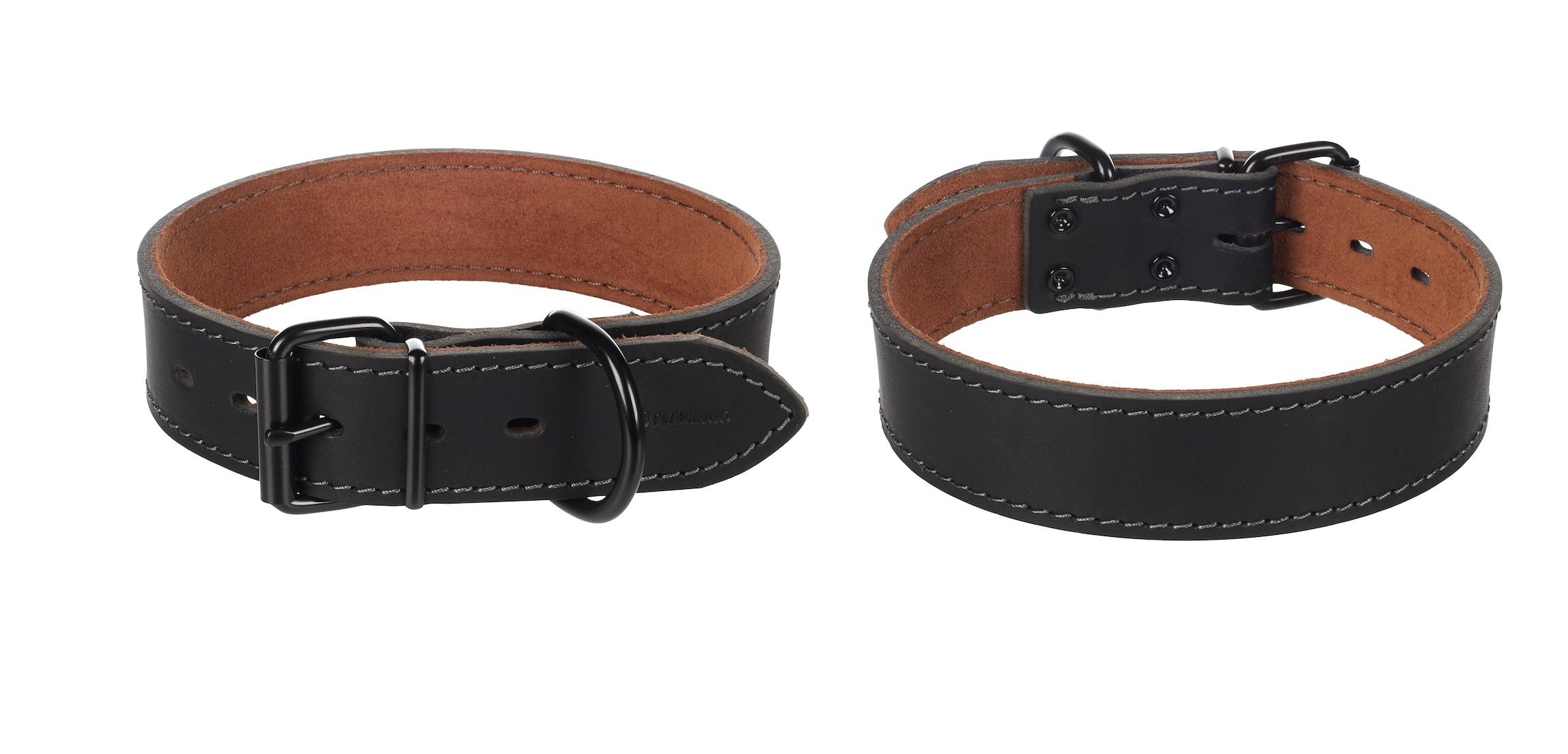 Eden - Collier Chien Montana en cuir noir XL 49-59cm 40mm - Image 4