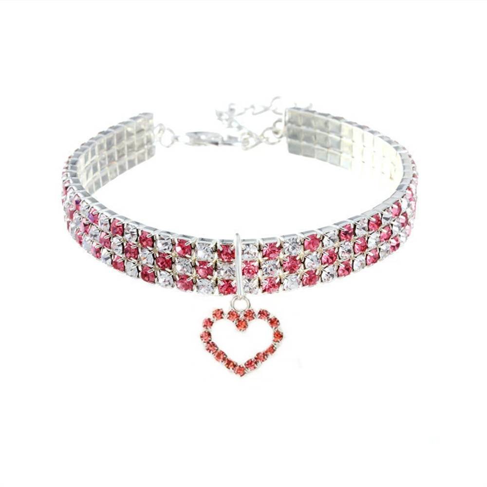 Collier en strass avec cœur pour chats DtopbuyAge - Image 4