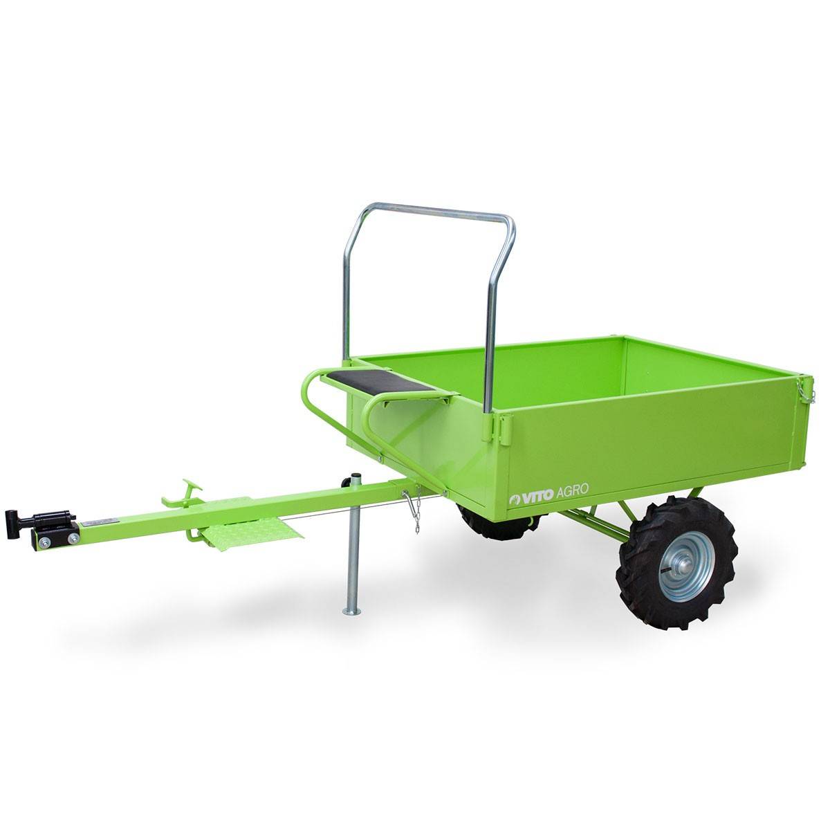 Motoculteur à essence 5200 W 213 cm³ 7CV 4T + Fraise + Remorque 242 x 100 x 127 cm VITO - Imagen 4
