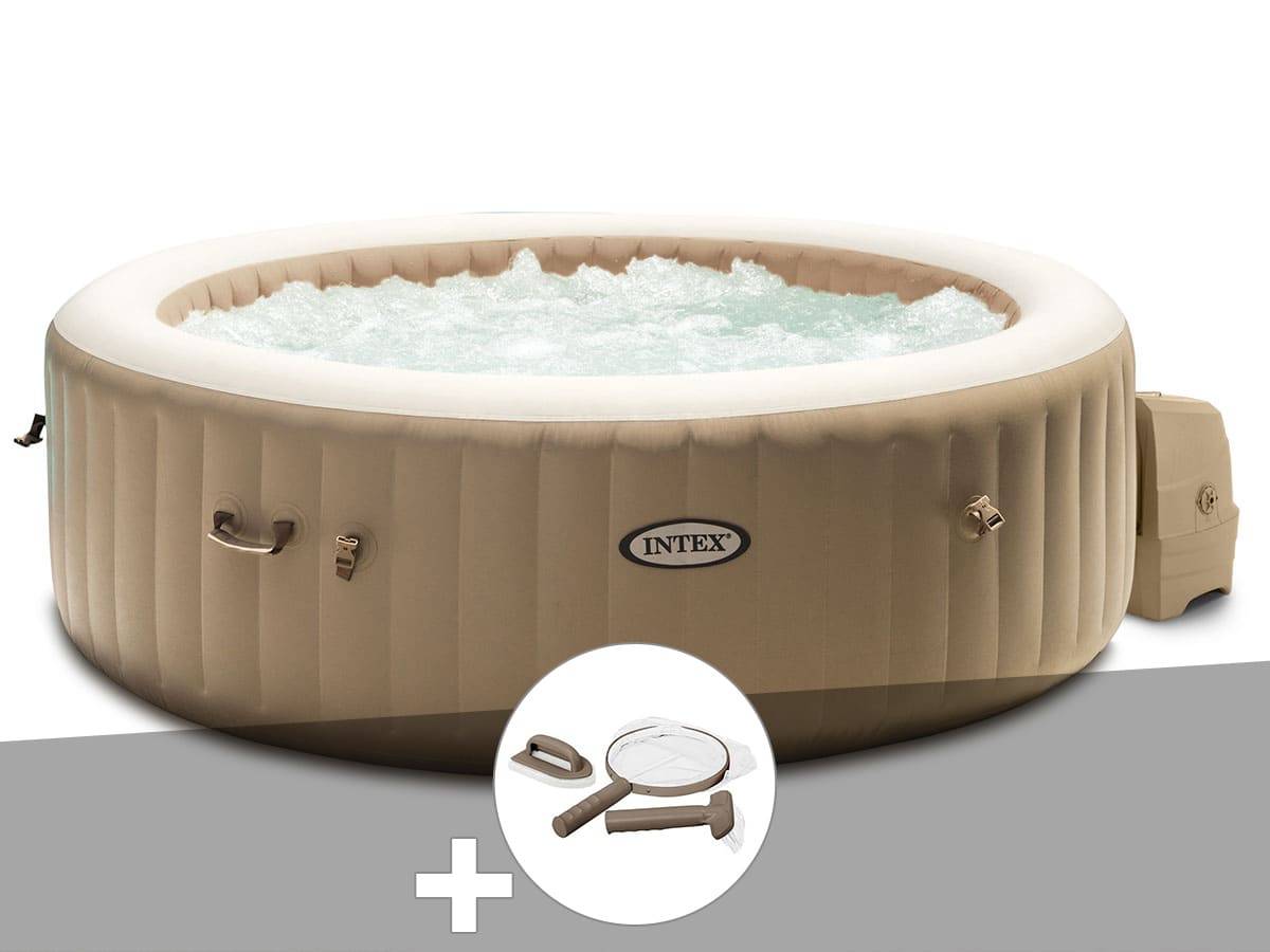 Kit spa gonflable Intex PureSpa Sahara rond Bulles 6 places + Kit d'entretien - Imagen 1