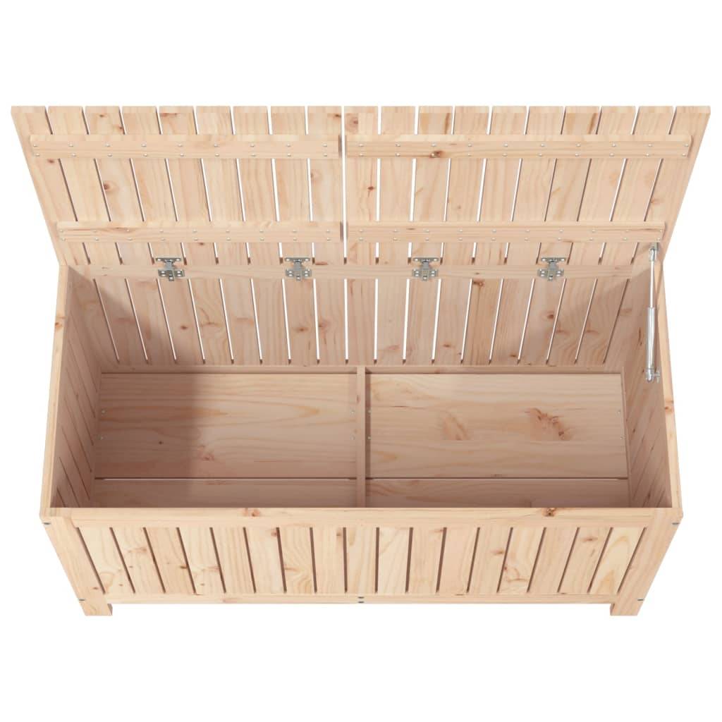 Helloshop26 - Coffre boîte meuble de jardin rangement 121 x 55 x 64 cm bois massif de pin - Imagen 4