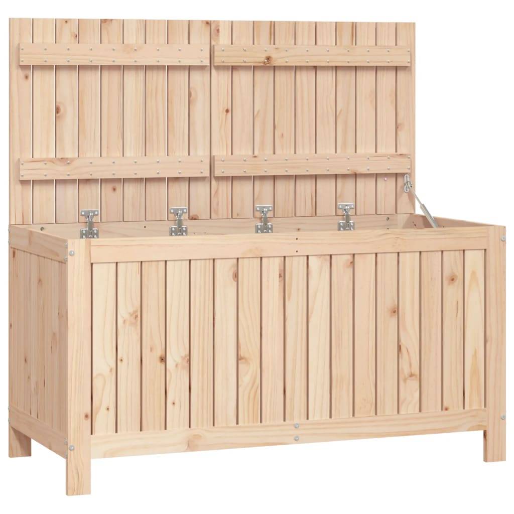 Helloshop26 - Coffre boîte meuble de jardin rangement 121 x 55 x 64 cm bois massif de pin - Imagen 1