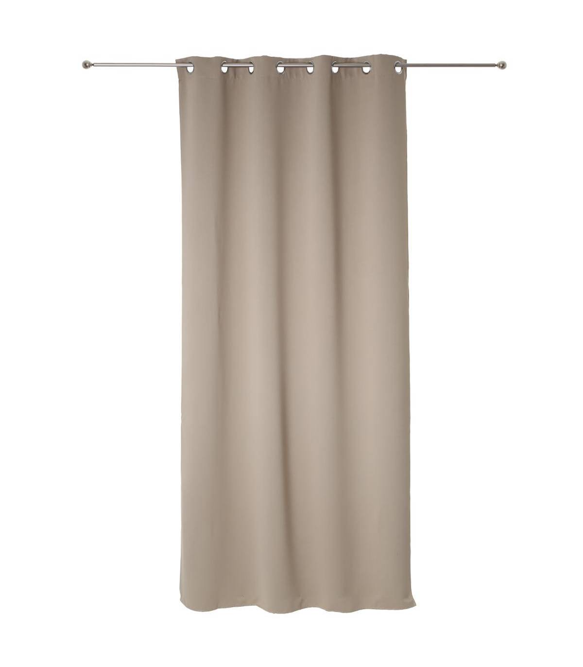 Rideau à œillets Occultant Beige Lin 140 x 260 cm - Image 3