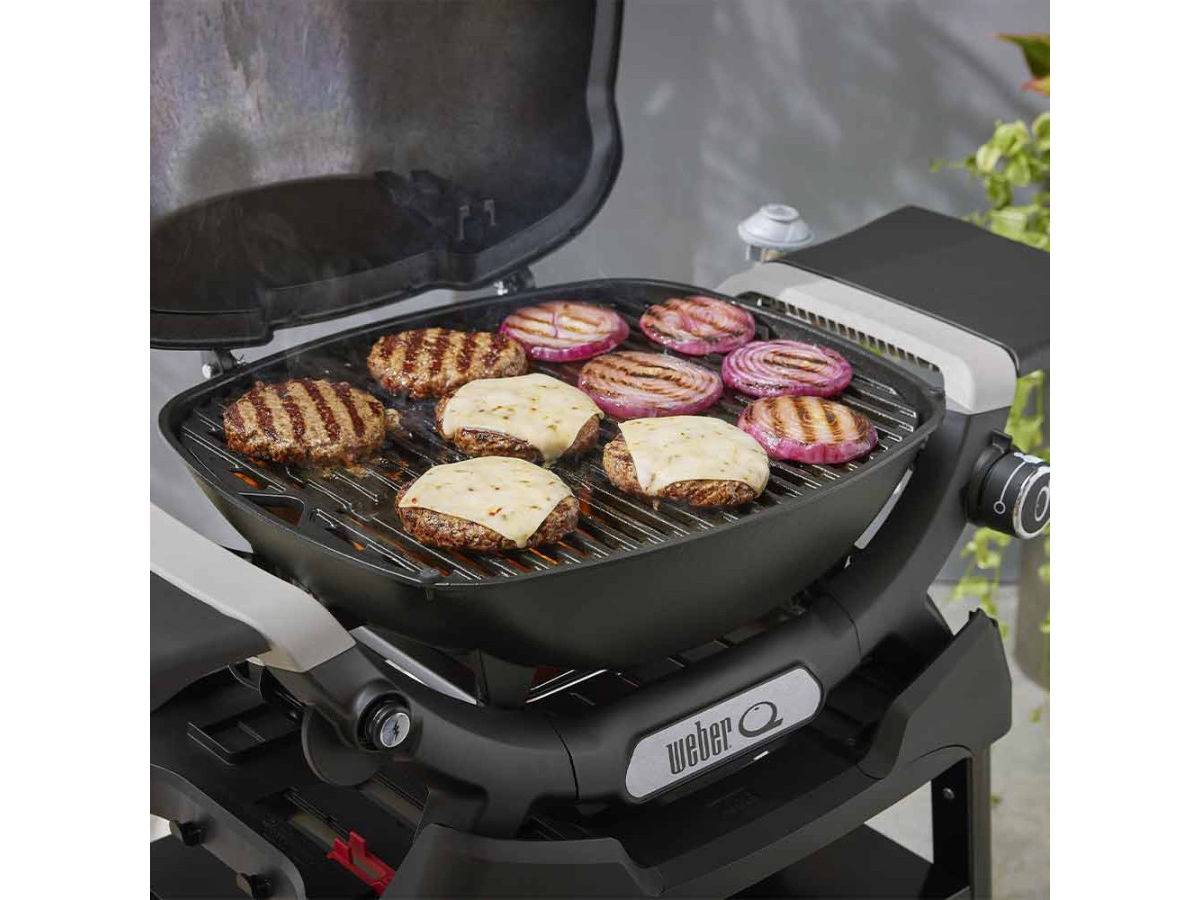 Weber - Barbecue à gaz Q 1200N noir avec pied + Housse + Rôtissoire - Weber - Image 5