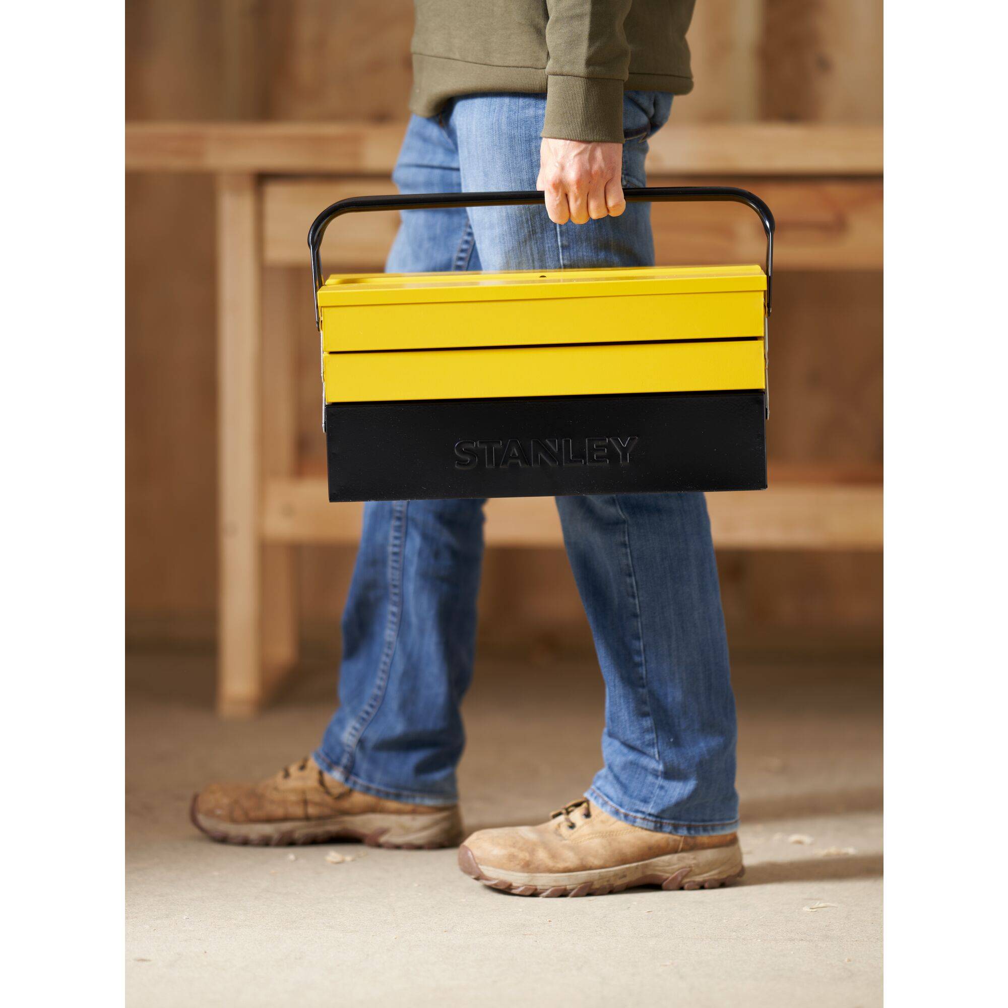 stanley - Boîte à Outils - Métal - Grand Volume - 45 x 20,8 x 20,8 cm - STANLEY, 1-94-738 - Image 8