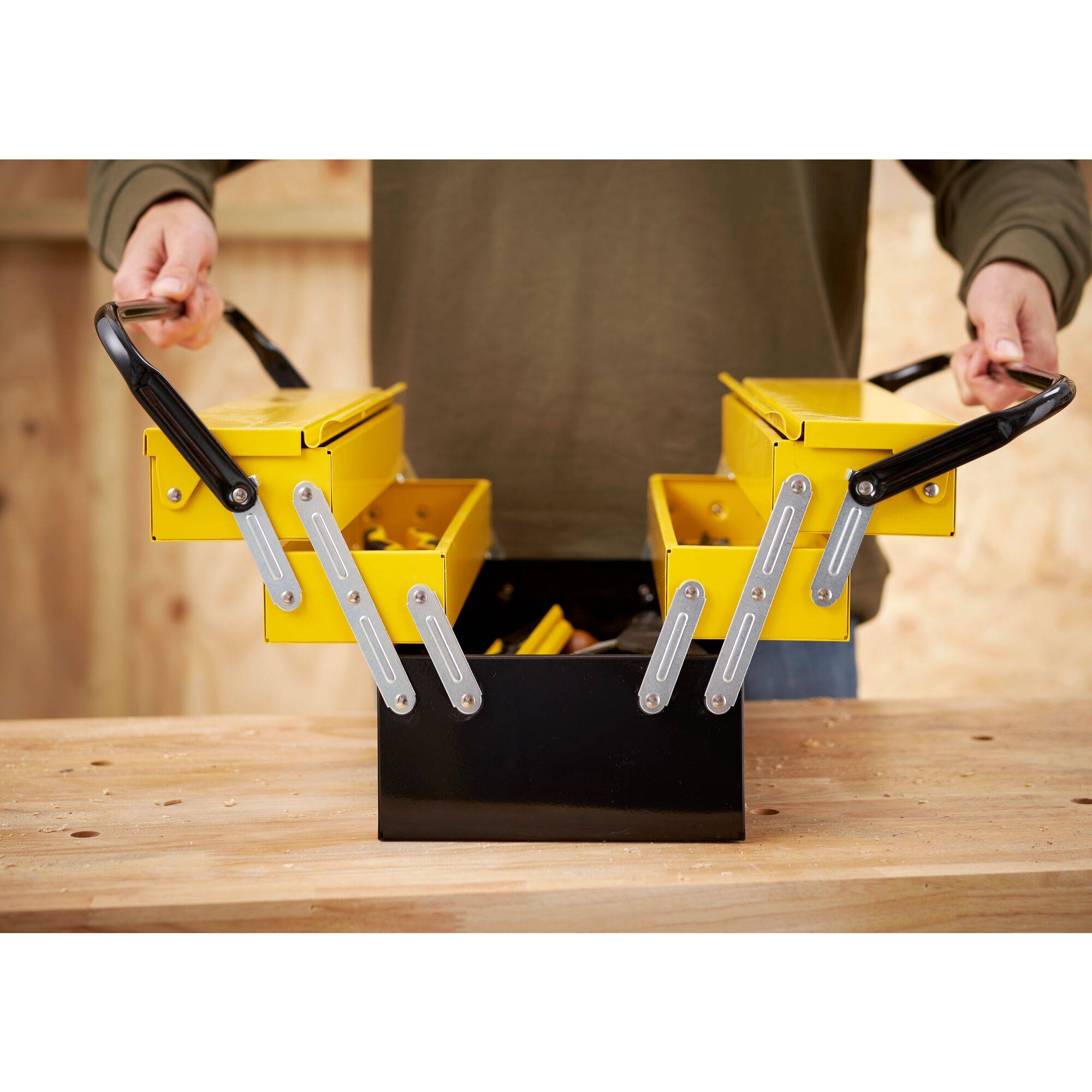 stanley - Boîte à Outils - Métal - Grand Volume - 45 x 20,8 x 20,8 cm - STANLEY, 1-94-738 - Image 4