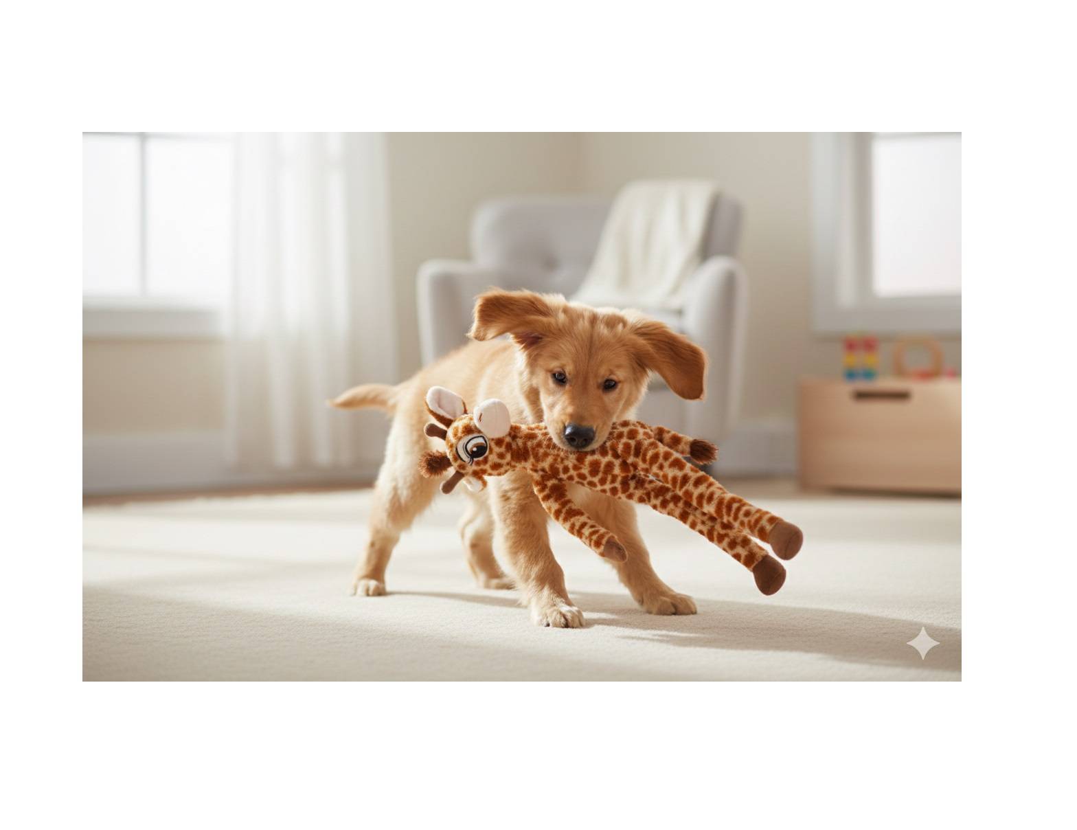 Eden - Peluche Girafe grand yeux pour chien - Image 2
