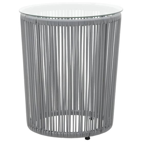 Vidaxl - Ensemble de bistro 3 pcs avec coussins Rotin PE Gris vidaXL 48140 - Imagen 2