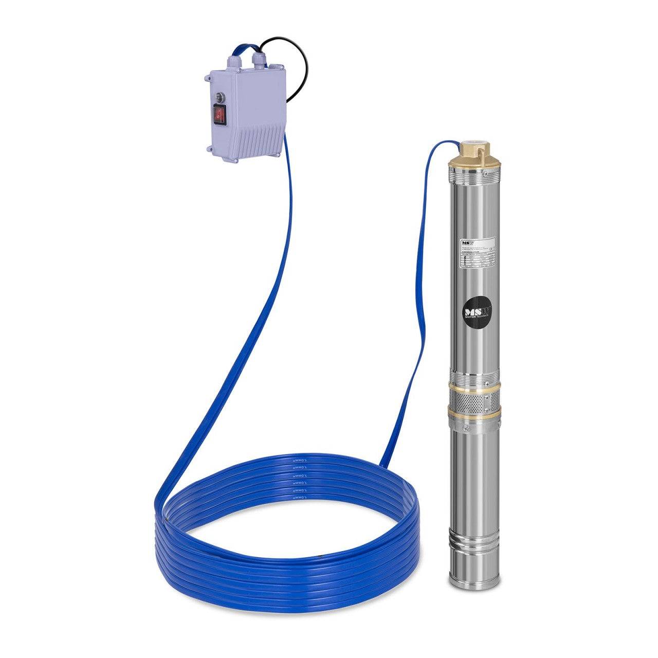 Helloshop26 - Pompe immergée pompe de puits submersible refoulement - 6 000 L/h - 550 Watts - acier inoxydable - Imagen 1