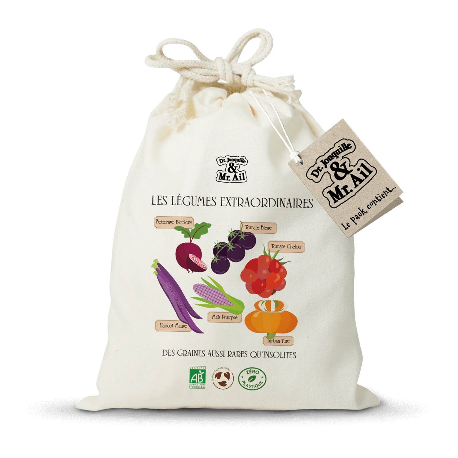 Kit de graines bio - Les légumes extraordinaires