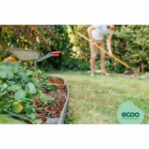Ecolat - Bordure à dérouler Ecolat plastique gris, H.14 x L.1000 cm ECOLAT - Imagen 3