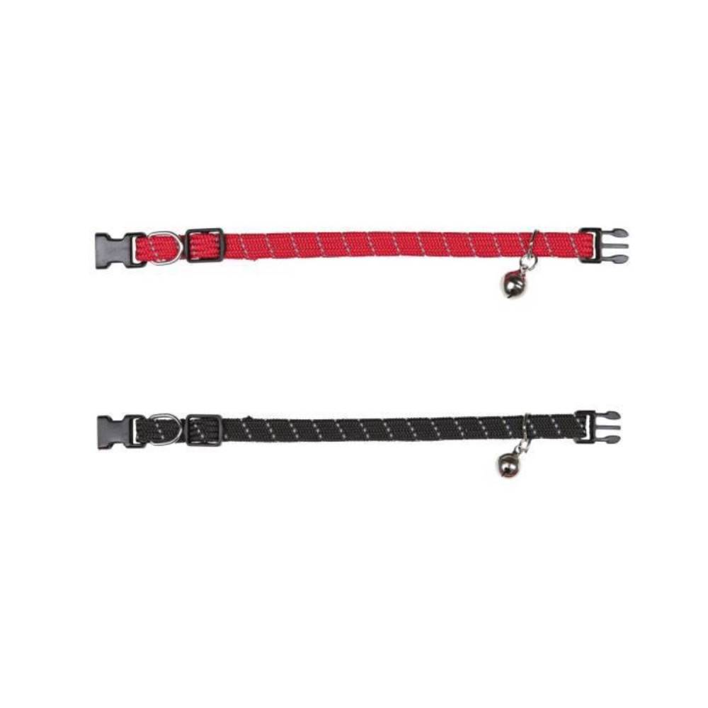animallparadise - 1 Collier en nylon élastique avec bandes réfléchissantes, couleur aléatoire pour grand chat - Image 4