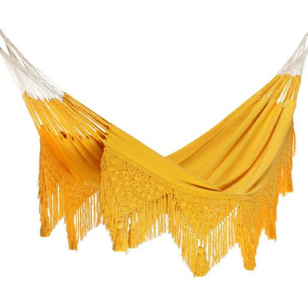 Hamac Del Sol - Hamac Macramé L Ocre- Hamac del Sol - Image 1