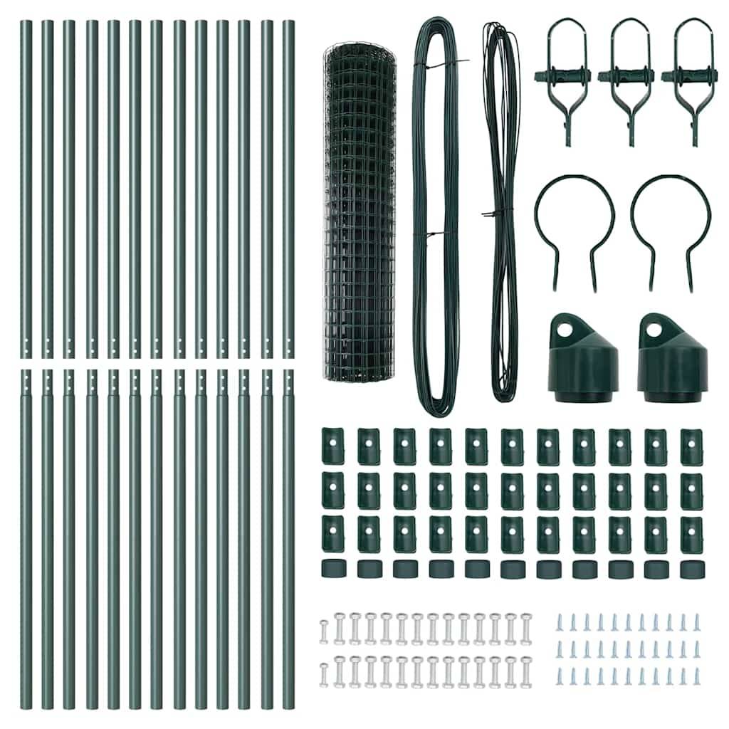 PANGIVO - Clôture acier PVC verte 1 x 25 m, Poids :36.19kg - PANGIVO - Image 6