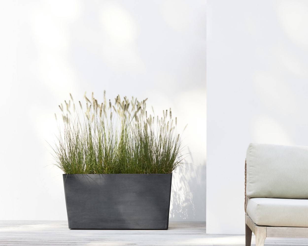 Ecopots - Jardinière sur roues Paris 100 Gris Foncé - 100 x 40 x H. 50 cm - 137 L ECOPOTS - Imagen 4