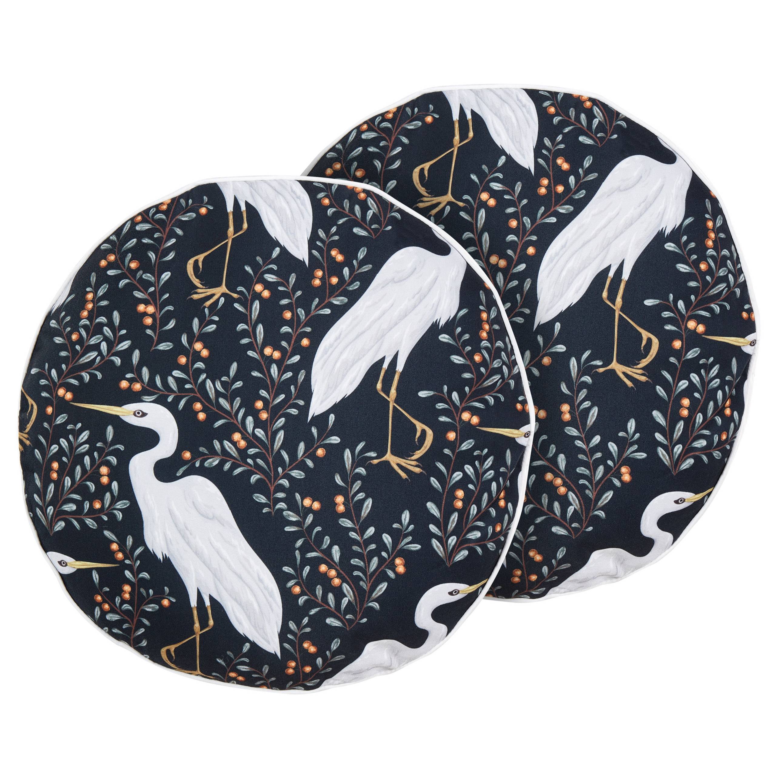 Beliani - Coussin d'extérieur Polyester Noir PIANAZZO - Beliani - Imagen 2