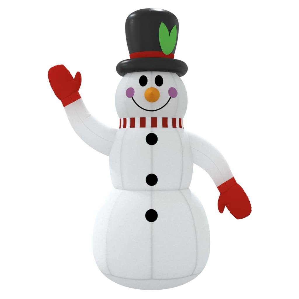 Petit Bonhomme de Neige Gonflable 120cm avec LED pour Décoration de Jardin – ComfortXL Outdoor Living - Image 4