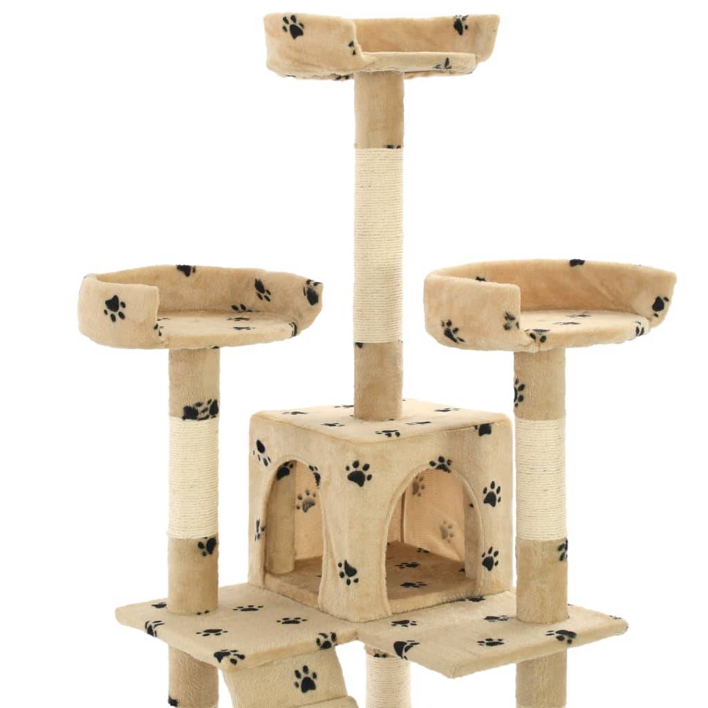 Arbre à chat  Nidrik Beige  50 X 50 X 170 cm  - P87209B - Image 5