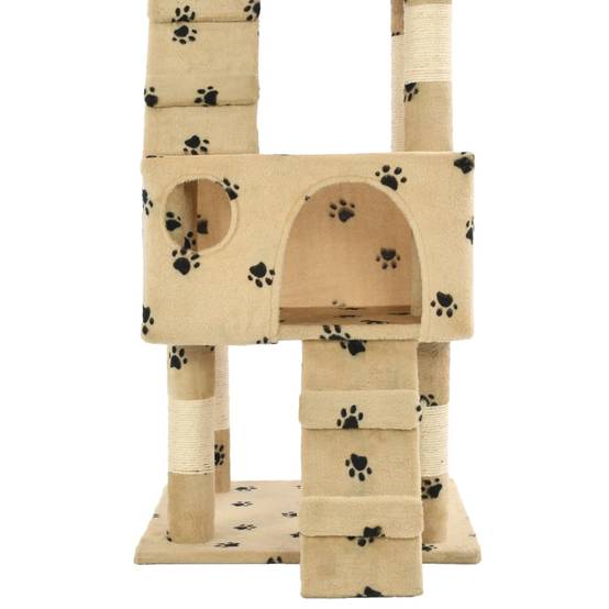 Arbre à chat Nidrik Beige 50 X 50 X 170 cm - P87209B - Image 7