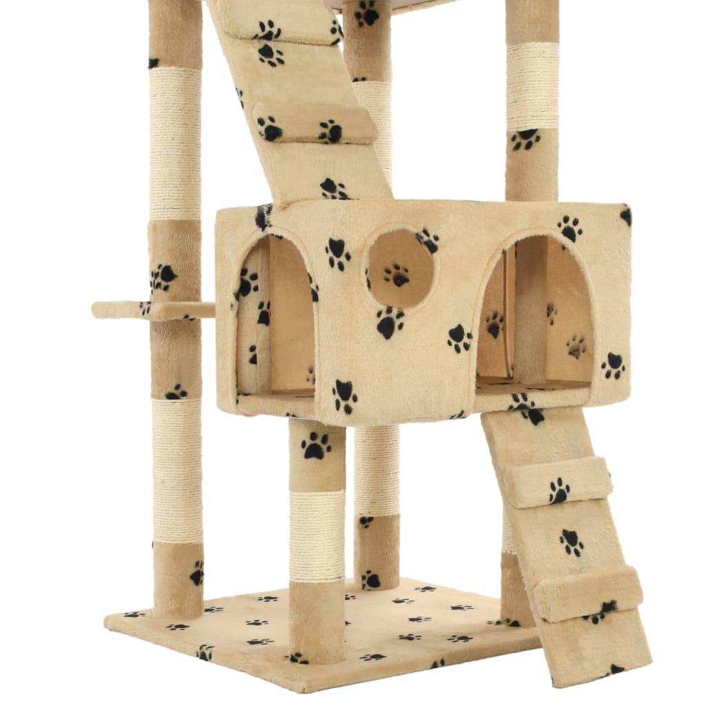 Arbre à chat  Nidrik Beige  50 X 50 X 170 cm  - P87209B - Image 6