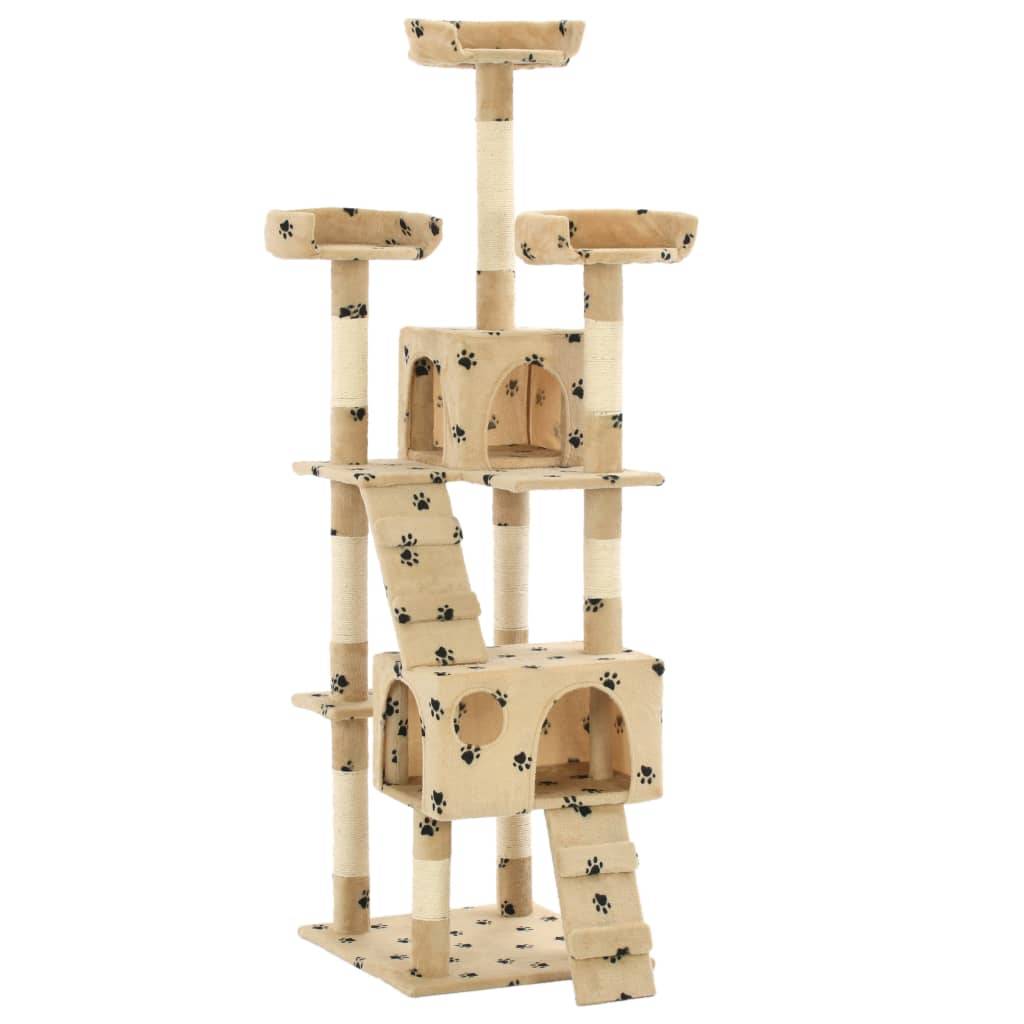 Arbre à chat  Nidrik Beige  50 X 50 X 170 cm  - P87209B - Image 1