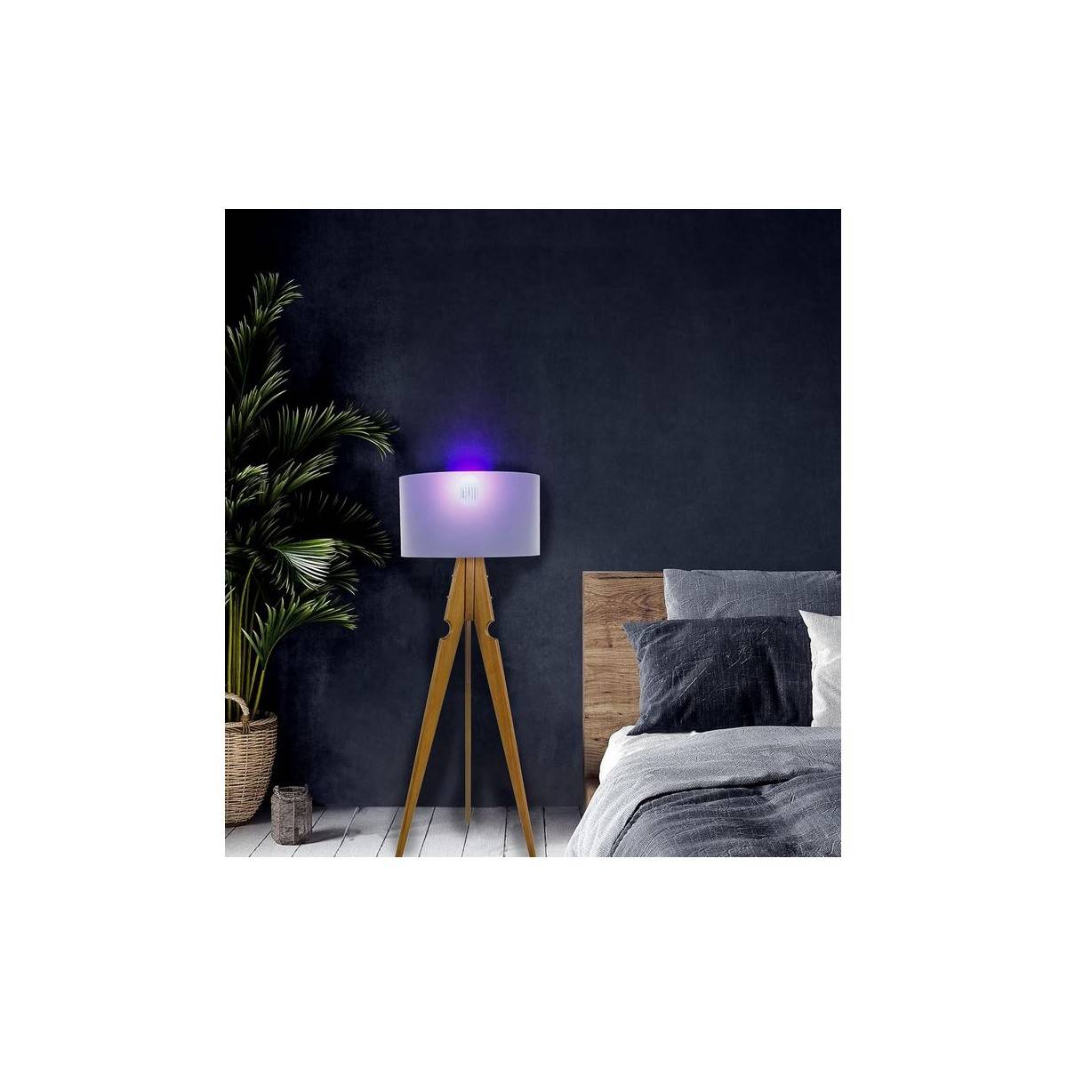 Lampe led anti moustique Insectes volants 2en1 Ampoule LED vissable douille standard E27 GRUNDIG - Imagen 3