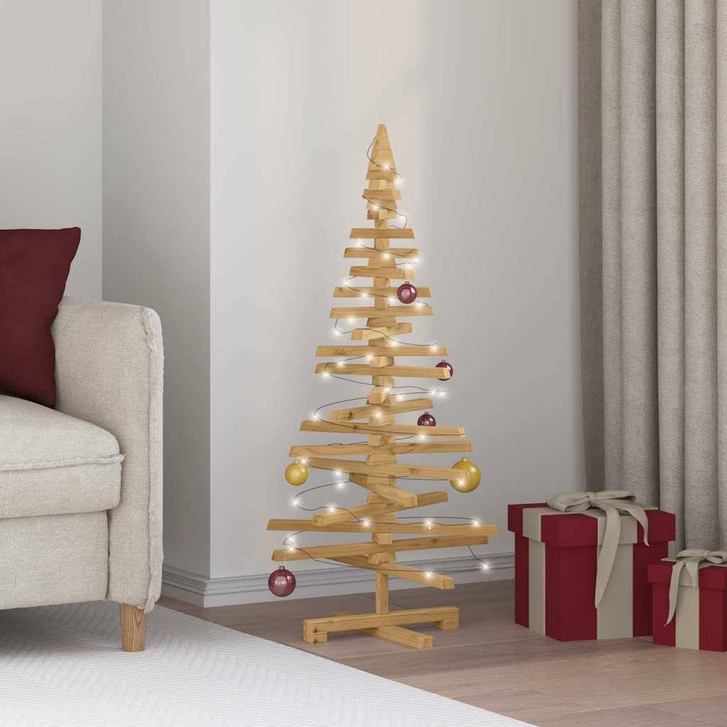 ComfortXL - Sapin de Noël en bois de pin massif à décorer branches ajustables Marron 120 cm – ComfortXL Outdoor Living - Image 1