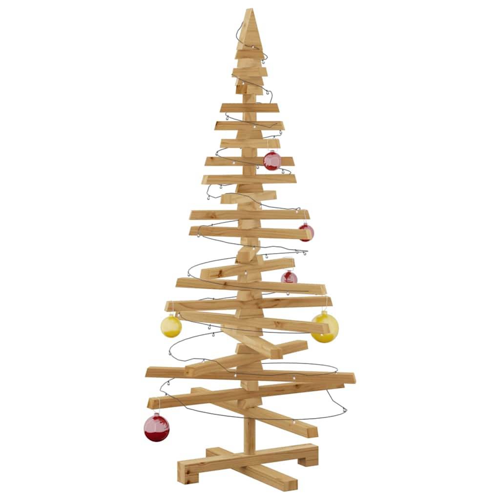 ComfortXL - Sapin de Noël en bois de pin massif à décorer branches ajustables Marron 120 cm – ComfortXL Outdoor Living - Image 3