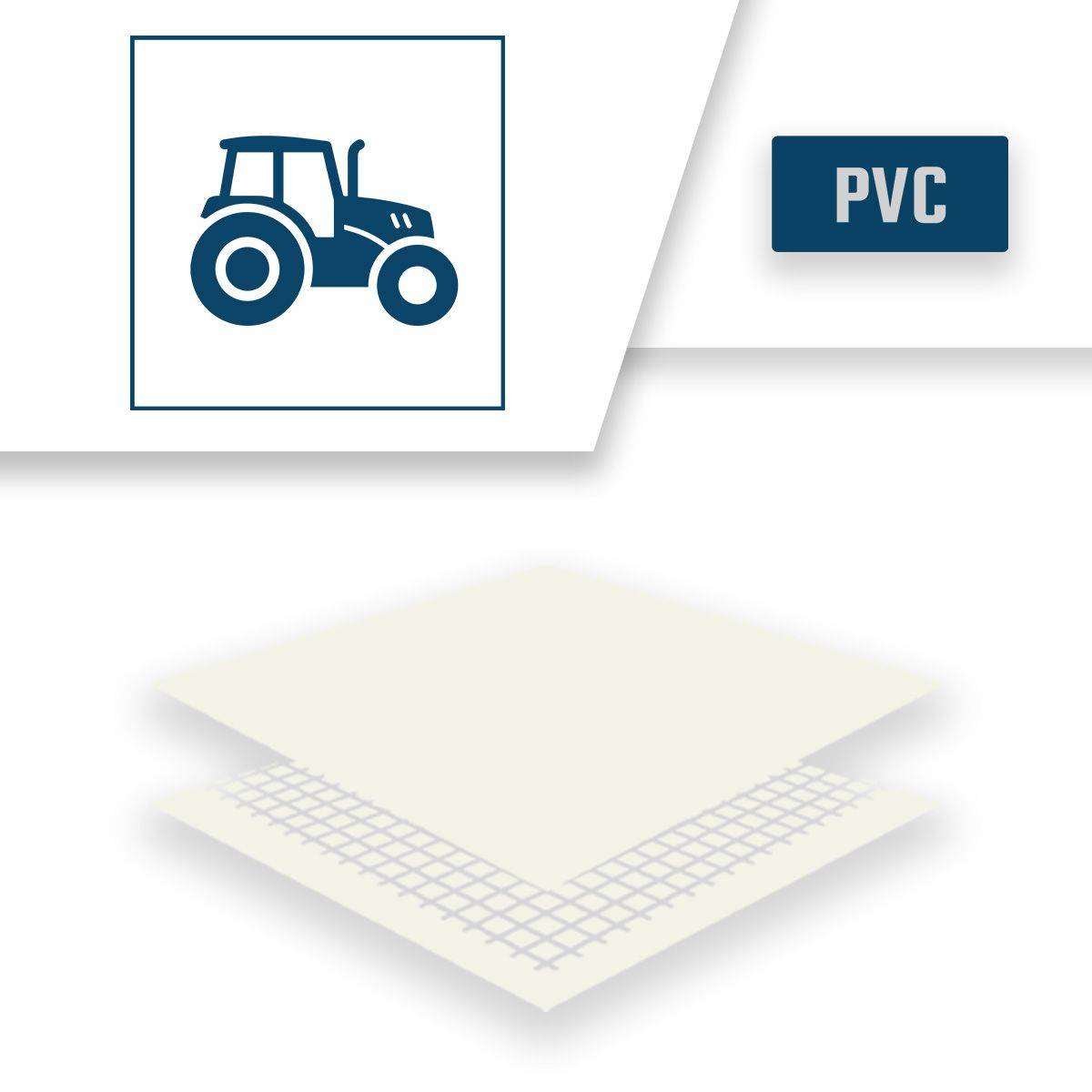 Bâche Agricole 3x5 m XP640AG Blanche - Garantie 10 ans - Bâche de protection étanche pour Matériel agricole Made in France TECPLAST - Imagen 4