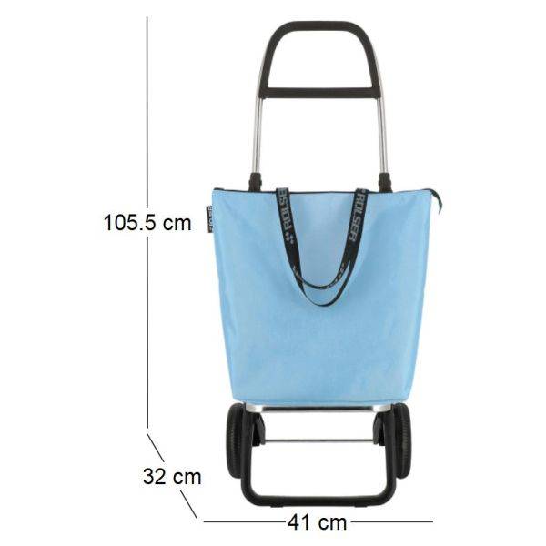 Chariot de marché pliable 2 roues Mini Bag Bleu Céleste Rolser - Image 10