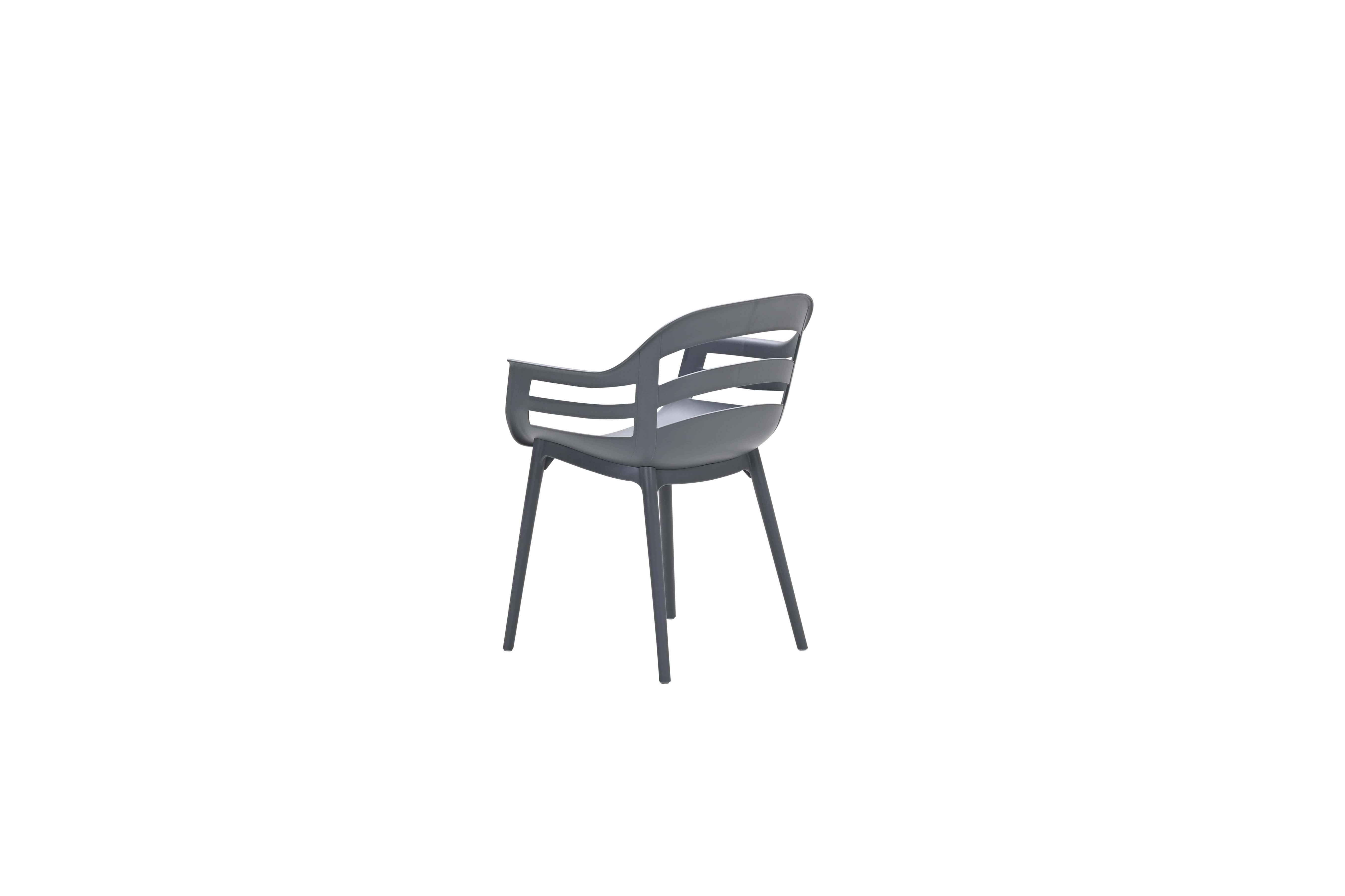 Garden Impressions - Chaise plastique Ceasar - anthracite - Imagen 3