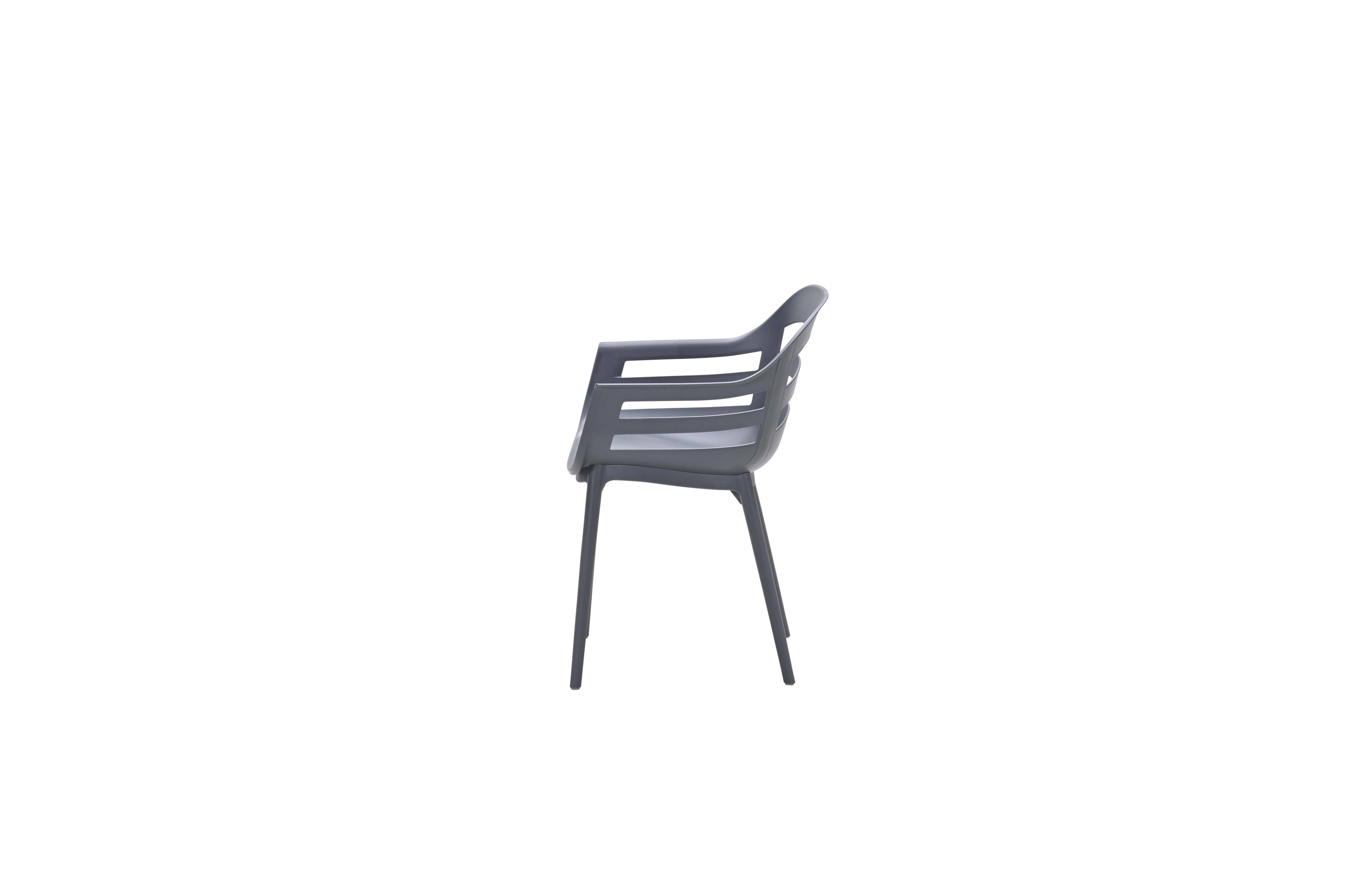 Garden Impressions - Chaise plastique Ceasar - anthracite - Imagen 2