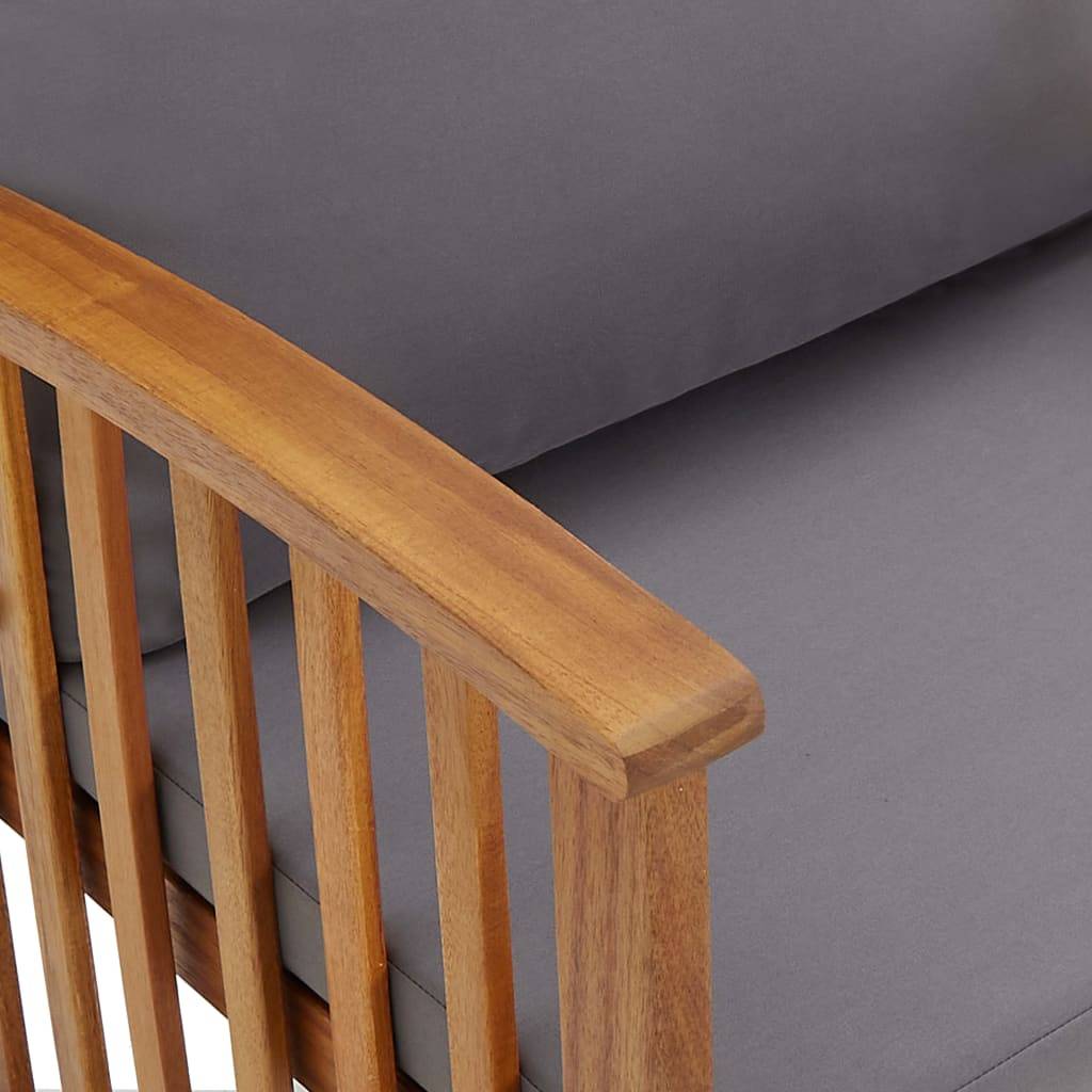 Vidaxl - Banc de jardin avec coussins 119 cm Bois solide d'acacia vidaXL 310261 - Imagen 3