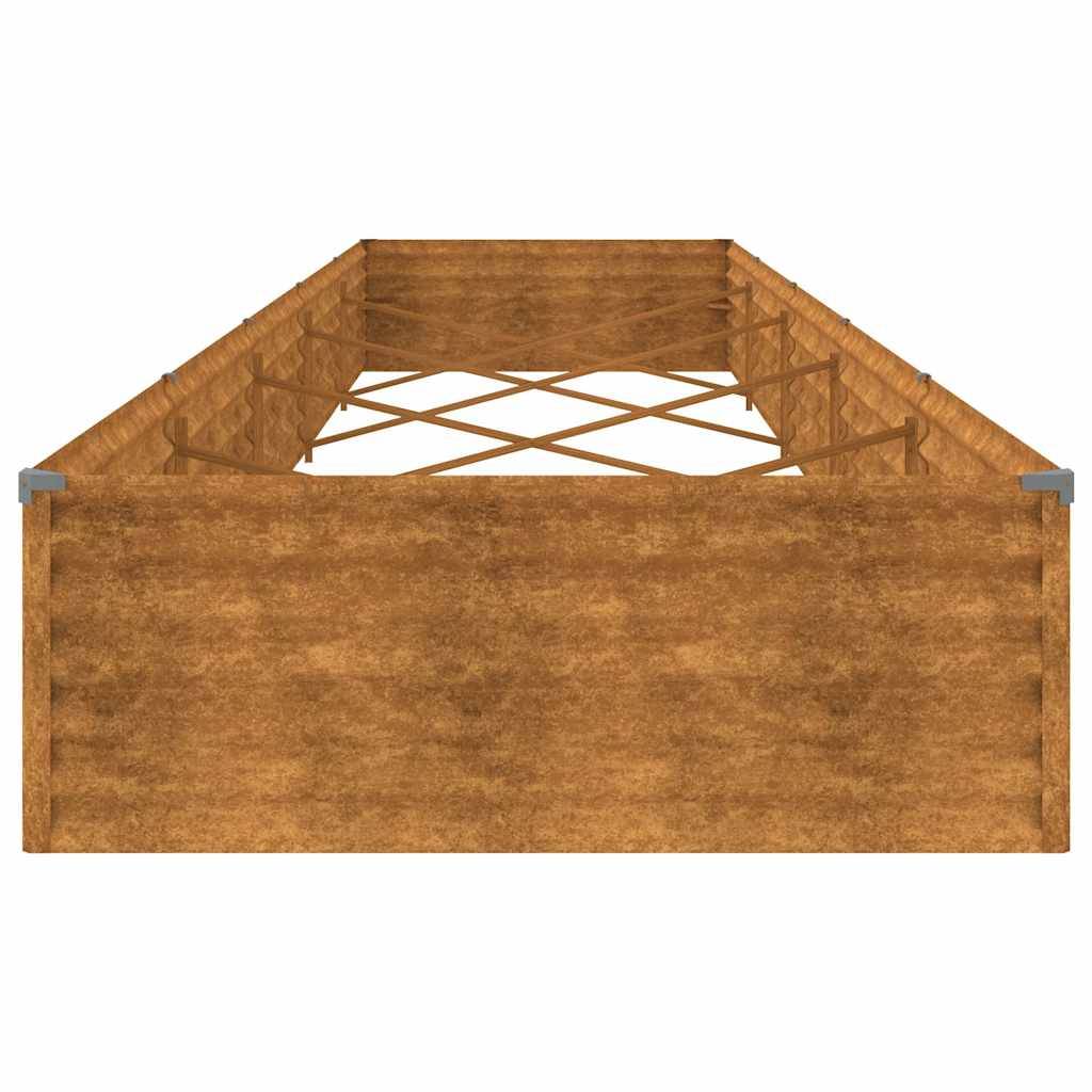 ComfortXL - Carré potager rectangulaire Acier Corten jardin Rouillé 482x100x36 cm – ComfortXL Outdoor Living - Image 5