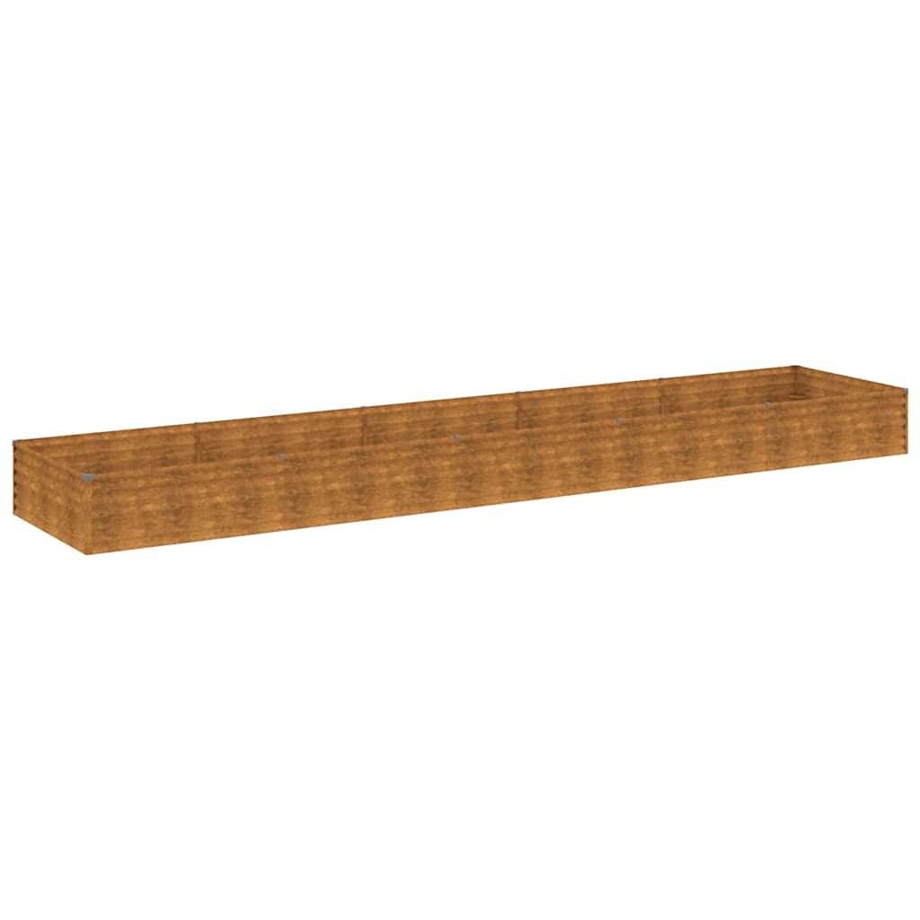 ComfortXL - Carré potager rectangulaire Acier Corten jardin Rouillé 482x100x36 cm – ComfortXL Outdoor Living - Image 2