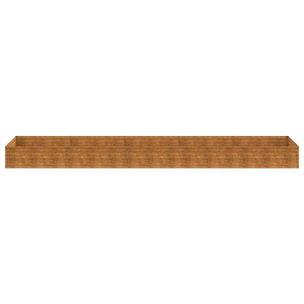ComfortXL - Carré potager rectangulaire Acier Corten jardin Rouillé 482x100x36 cm – ComfortXL Outdoor Living - Image 4