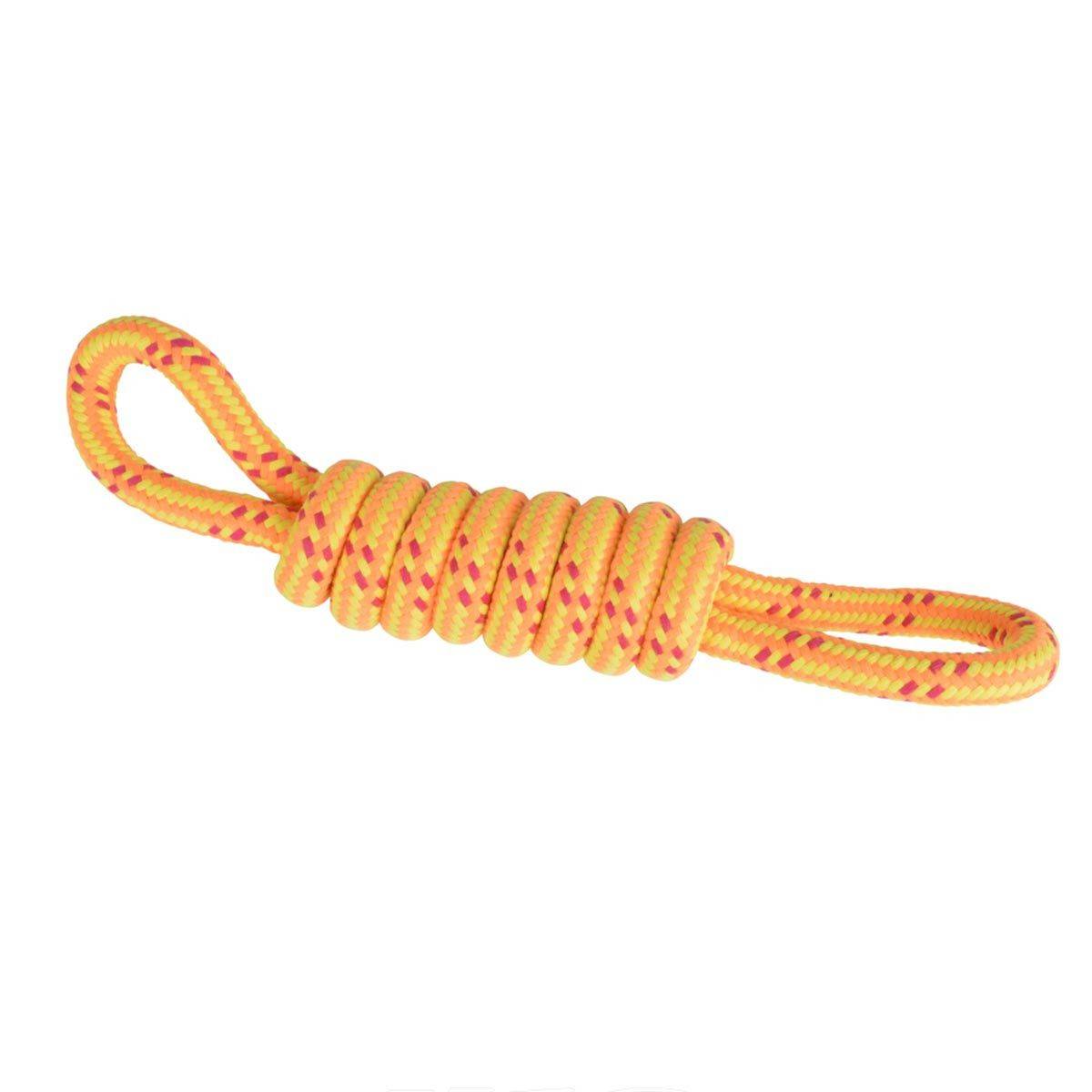 Love Story - Jouet pour Chien "Corde Nœud 2 Poignées" 36cm Orange
