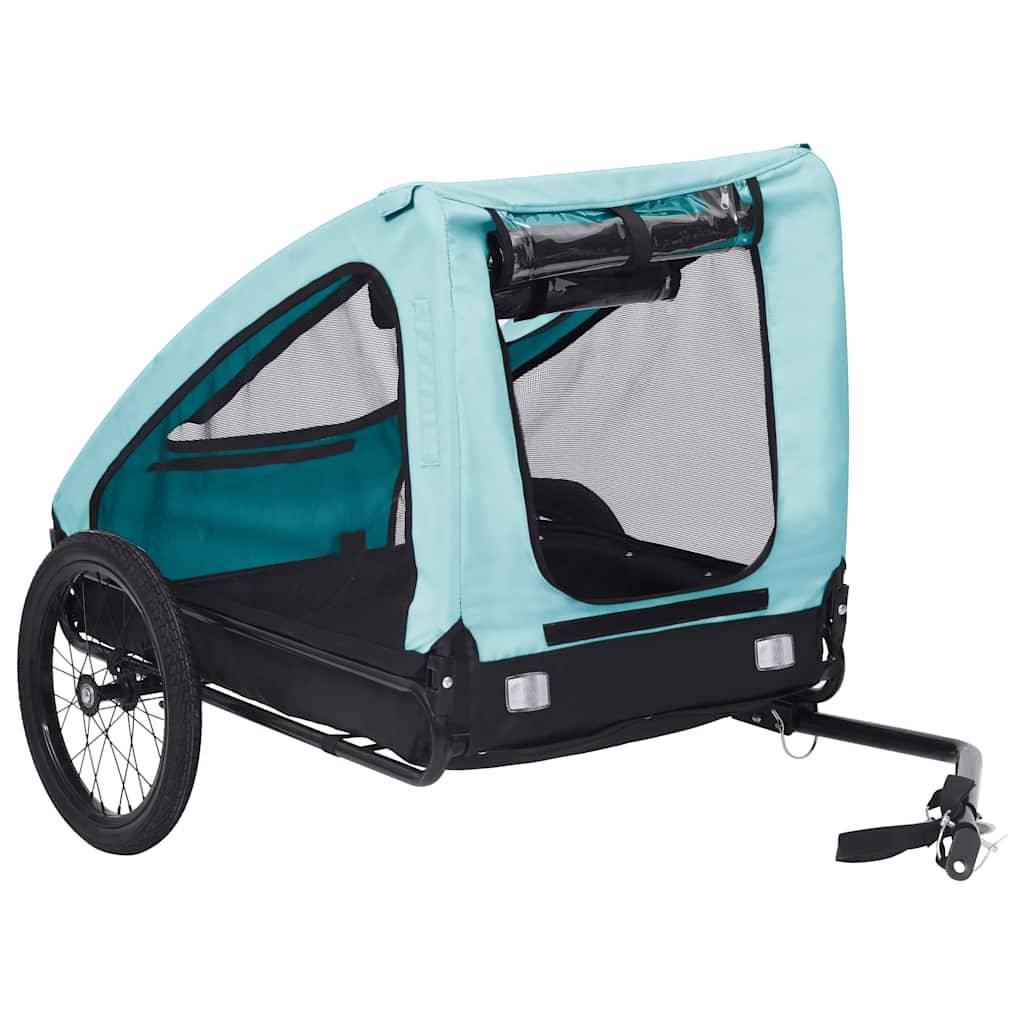 Vidaxl - Remorque de vélo pour animaux de compagnie bleu et noir vidaXL 92595 - Imagen 2