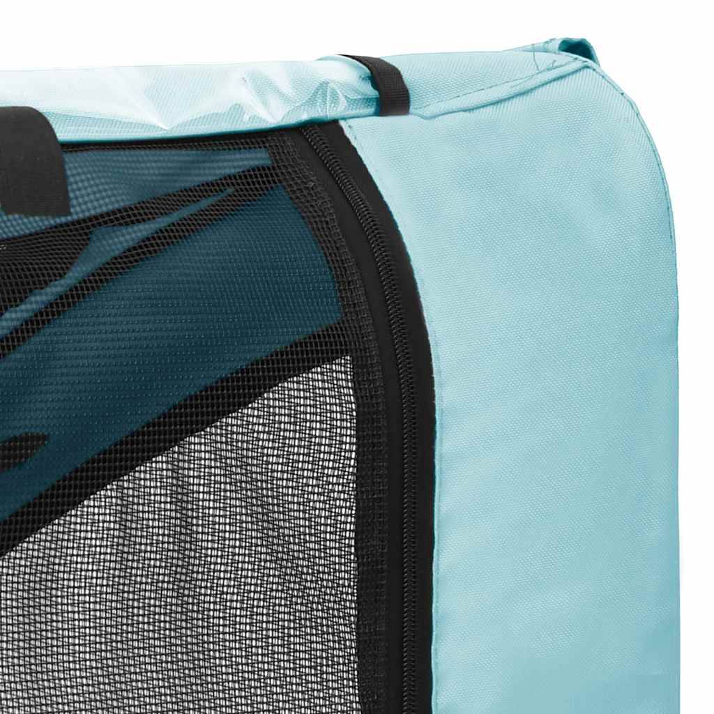 Vidaxl - Remorque de vélo pour animaux de compagnie bleu et noir vidaXL 92595 - Imagen 5
