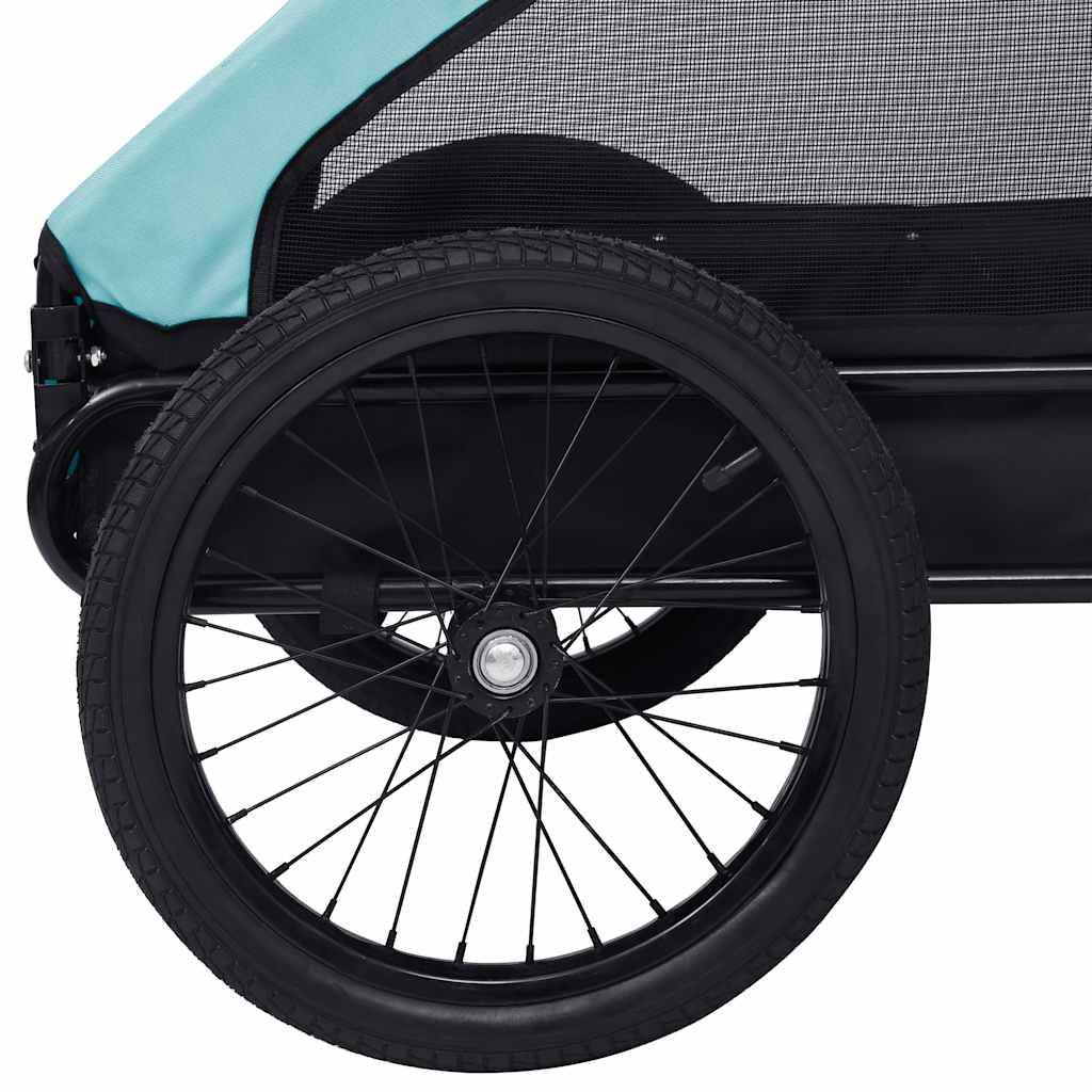 Vidaxl - Remorque de vélo pour animaux de compagnie bleu et noir vidaXL 92595 - Imagen 7