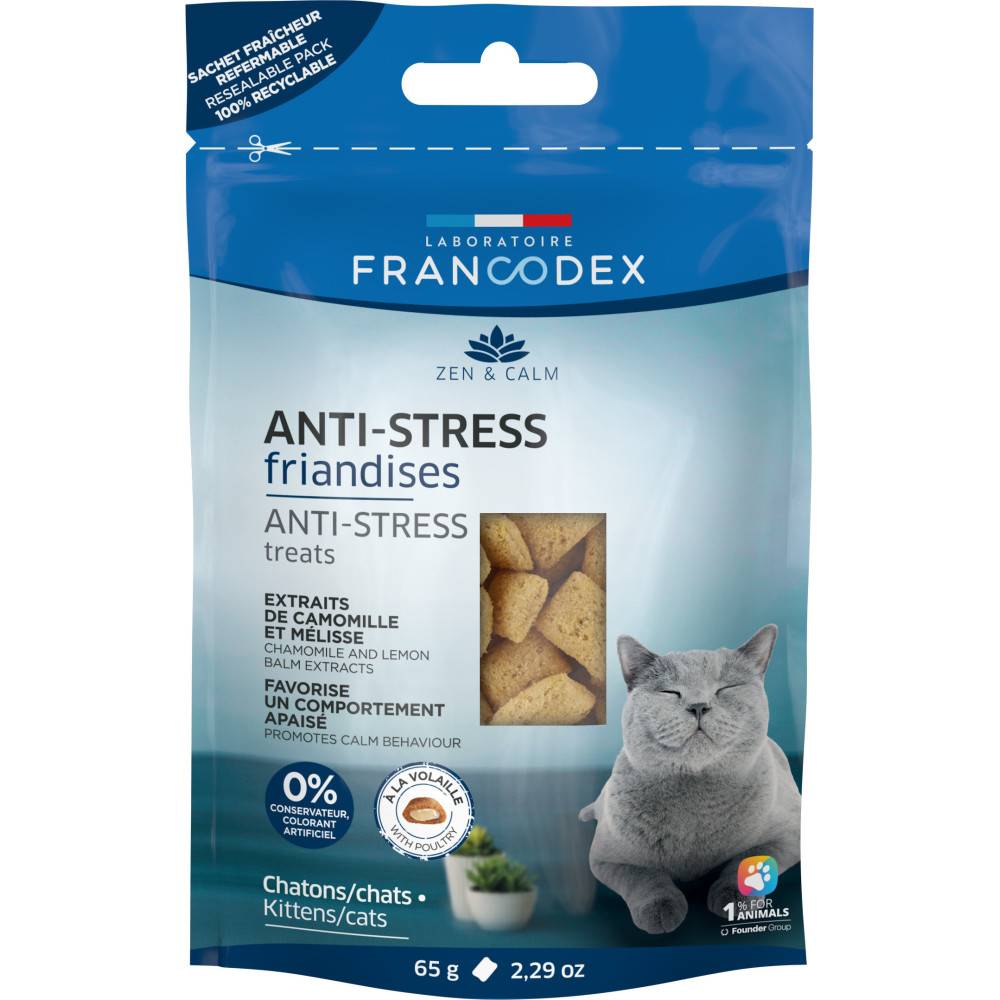 Francodex - Friandises Anti-Stress pour chatons et chats 65 g - Imagen 2