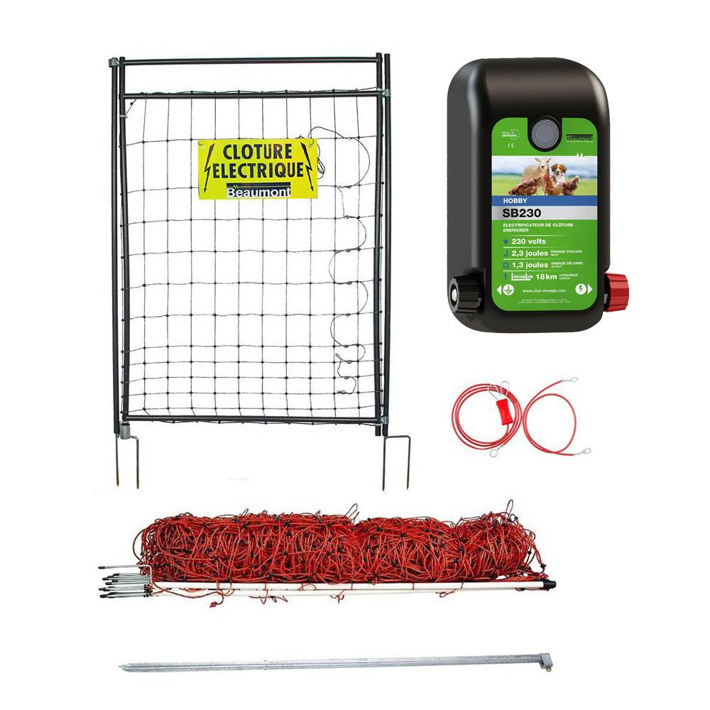 Beaumont - Kit clôture électrique filet + portillon pour chien - Imagen 1