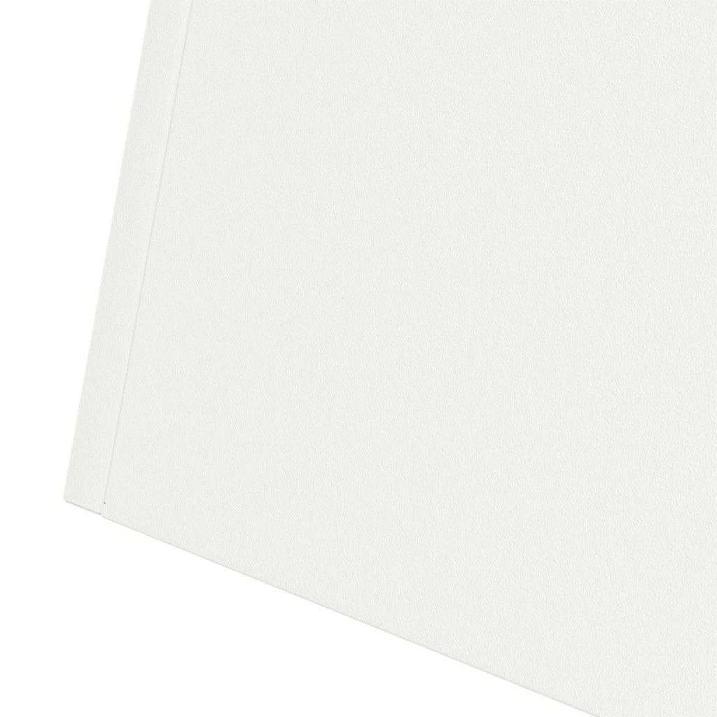 Helloshop26 - Jardinière à pilier design moderne extérieur 35 x 35 x 73 cm durable ambiance contemporaine en matériaux blanc - Image 6