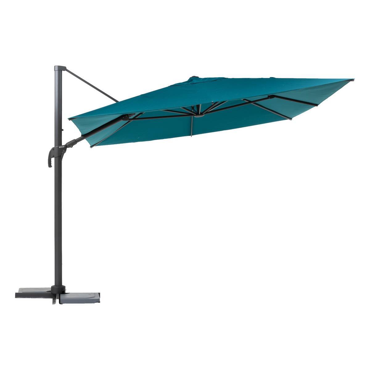Hesperide - Parasol déporté "Melhia" bleu canard 3x3m Hespéride - Imagen 1