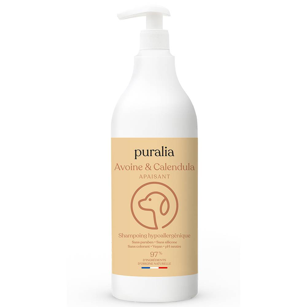 Shampoing hypoallergénique 1L PURALIA - Imagen 1
