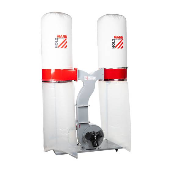 Aspirateur à copeaux de bois 2 x 200 L - 2200 W - ABS3880 - 400V Holzmann - Image 2