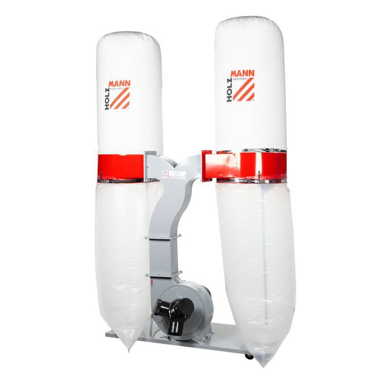 Aspirateur à copeaux de bois 2 x 200 L - 2200 W - ABS3880 - 400V Holzmann - Image 1