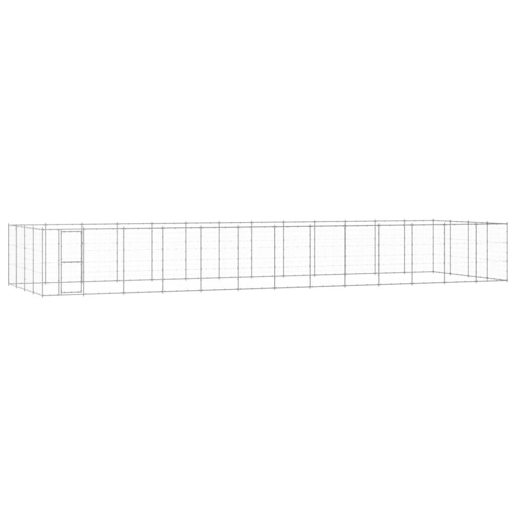 Vidaxl - Chenil extérieur Acier galvanisé 53,24 m² vidaXL 3082322 - Imagen 1